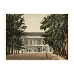 Antique Print of Hotel Du Pavillon, Java, Indonesia, 1888