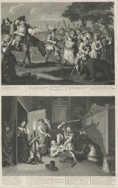Antique print of Hudibras by T. Cook, circa 1810