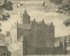 Antique Print of Huis Ter Noot, The Hague in The Netherlands