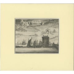 Used Print of 'Huys Zeeburg' in Amsterdam, 1693