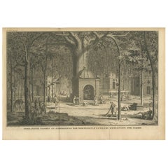 Antique Print of Indian Pagodas by Tirion, 1731