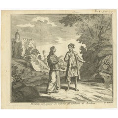 Antique Print of Inhabitants of Arakan in Southern Myanmar 'Burma', 1738