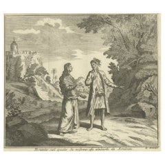 Antique Print of Inhabitants of Arakan in Southern Myanmar 'Burma', 1738