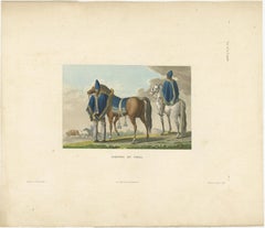 Antique Print of Inhabitants of Chile