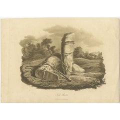 Antique Print of Jackboots by Longman, 1805