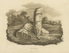 Antiker Druck von Jackboots von Longman, 1805
