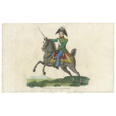 Antique Print of Jean-Baptiste-Jules Bernadotte by Evans, 1816