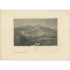 Original Antique Print of Jericho, Palestine, 1836