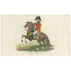 Antique Print of John Moore, Moore of Corunna, by Evans, '1815'