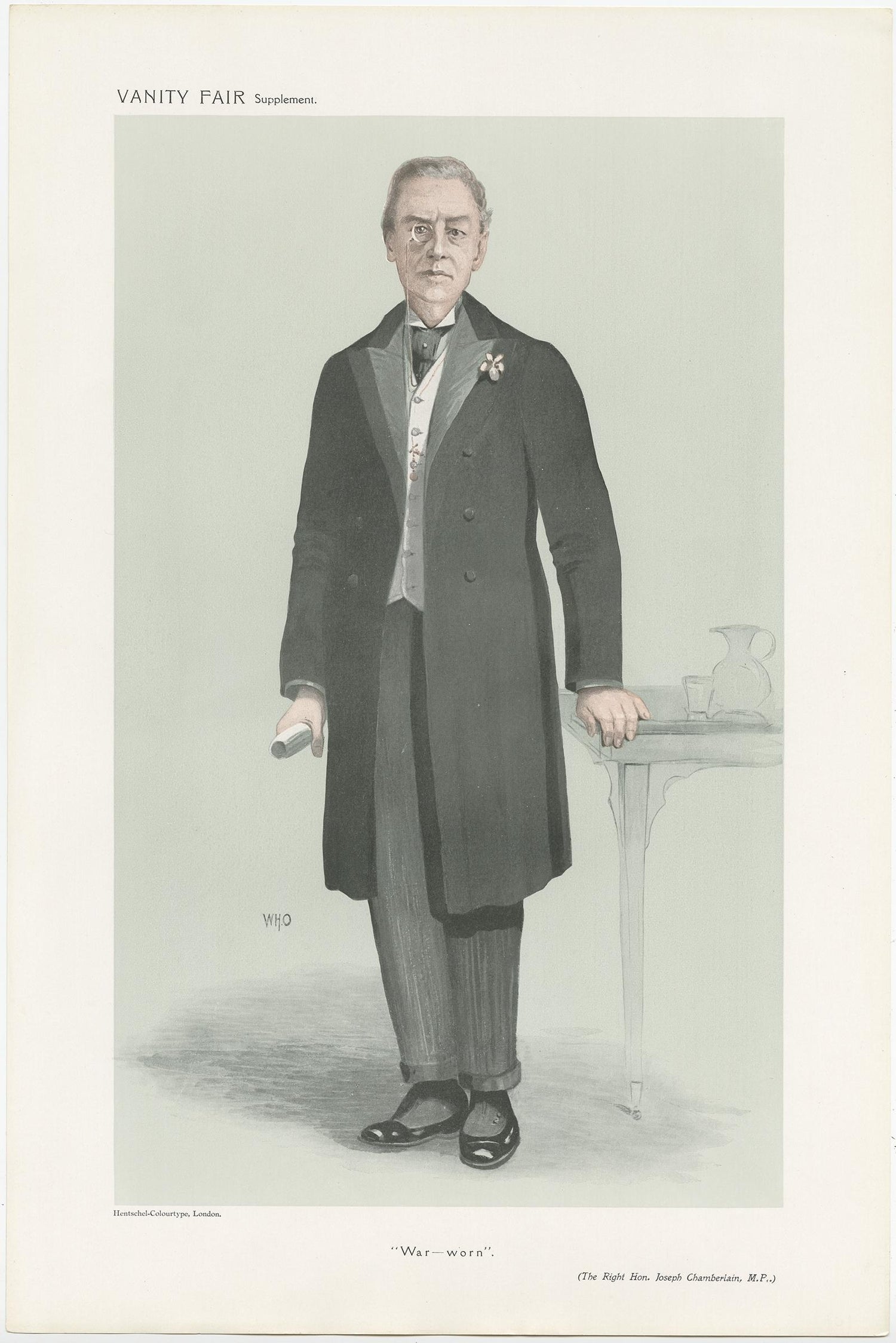 Antique Print Of Joseph Chamberlain Published In The Vanity Fair 1908 For Sale At 1stdibs
