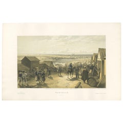 Antiker antiker Druck des Kamiesch-Kriegs „Crimean War“ von W. Simpson, 1855