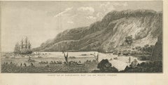 Antique Print of Karakakooa Bay by Cook, 1803