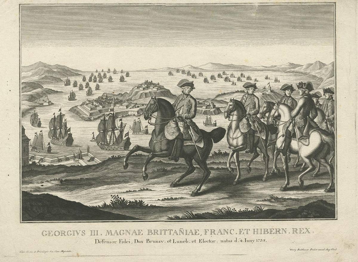 Antique Print of King George III by Probst, circa 1790