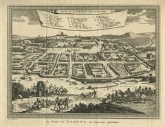 Antique Print of Loango, Africa by J. Van Schley, 1750