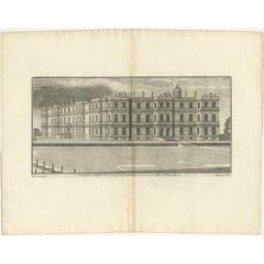 Antique Print of Longleat in Wiltshire, England, 1725