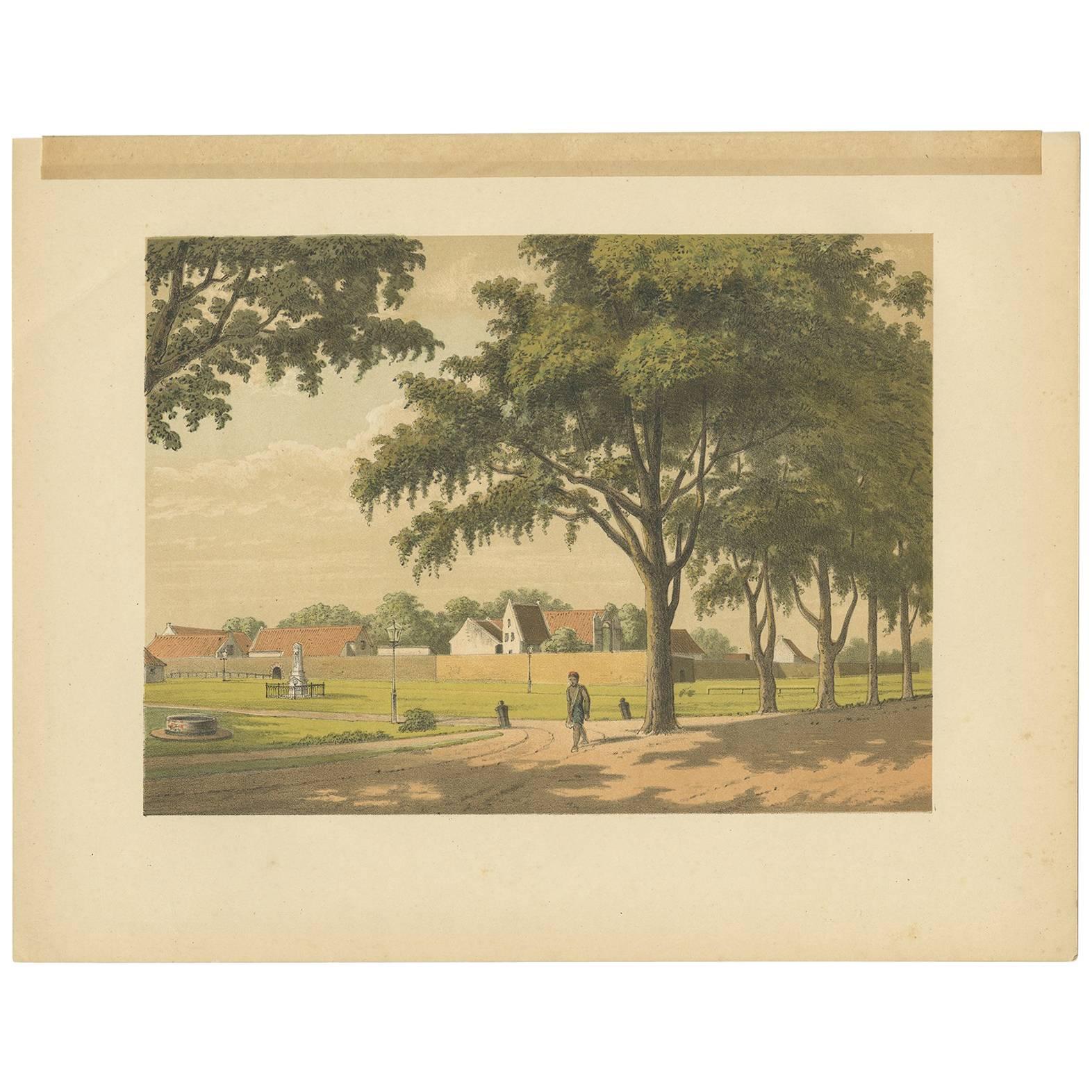 Antiker Druck von Makassar von M.T.H. Perelaer, 1888