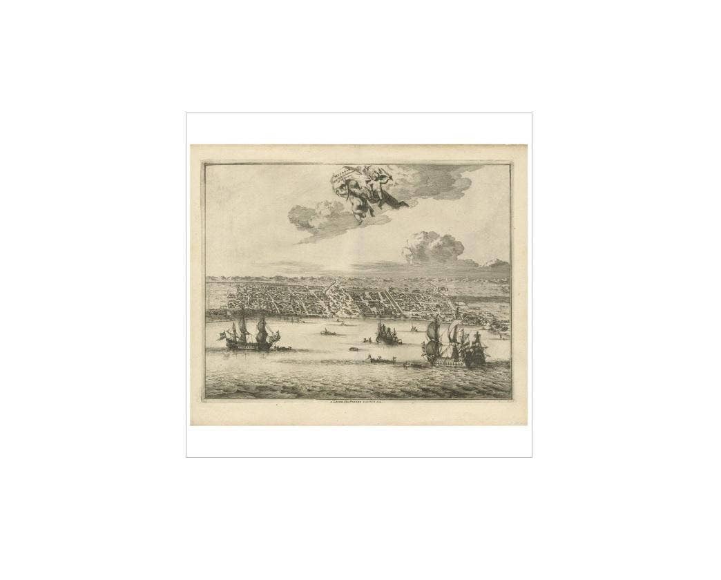Antique Print of Makassar 'South Sulawesi, Indonesia' by P. van der Aa