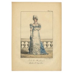 Gravure ancienne de Marie-Thérèse Charlotte de France, 1820