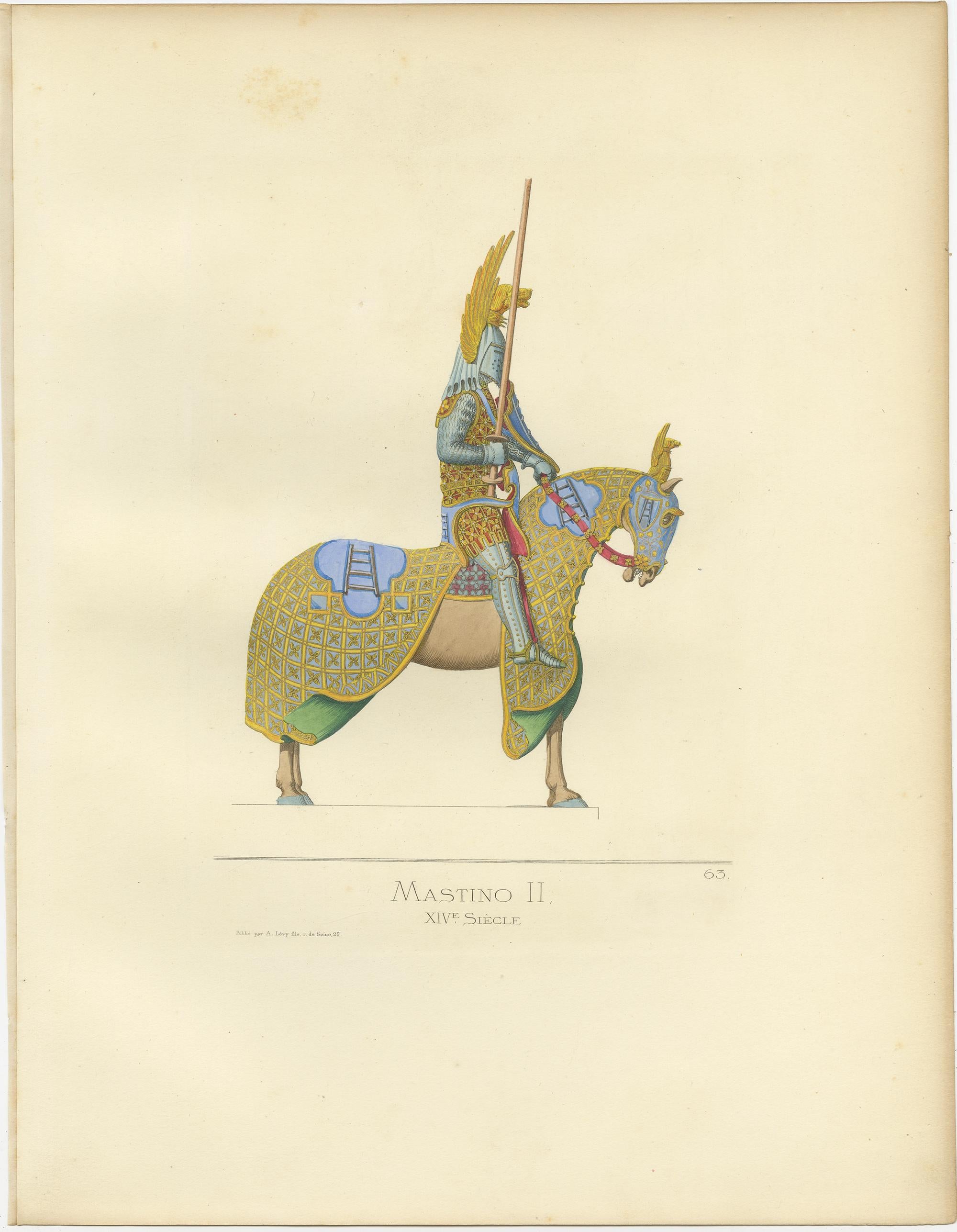 Estampe ancienne intitulée 