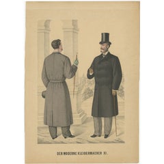 Impression ancienne de la mode masculine, c.1900