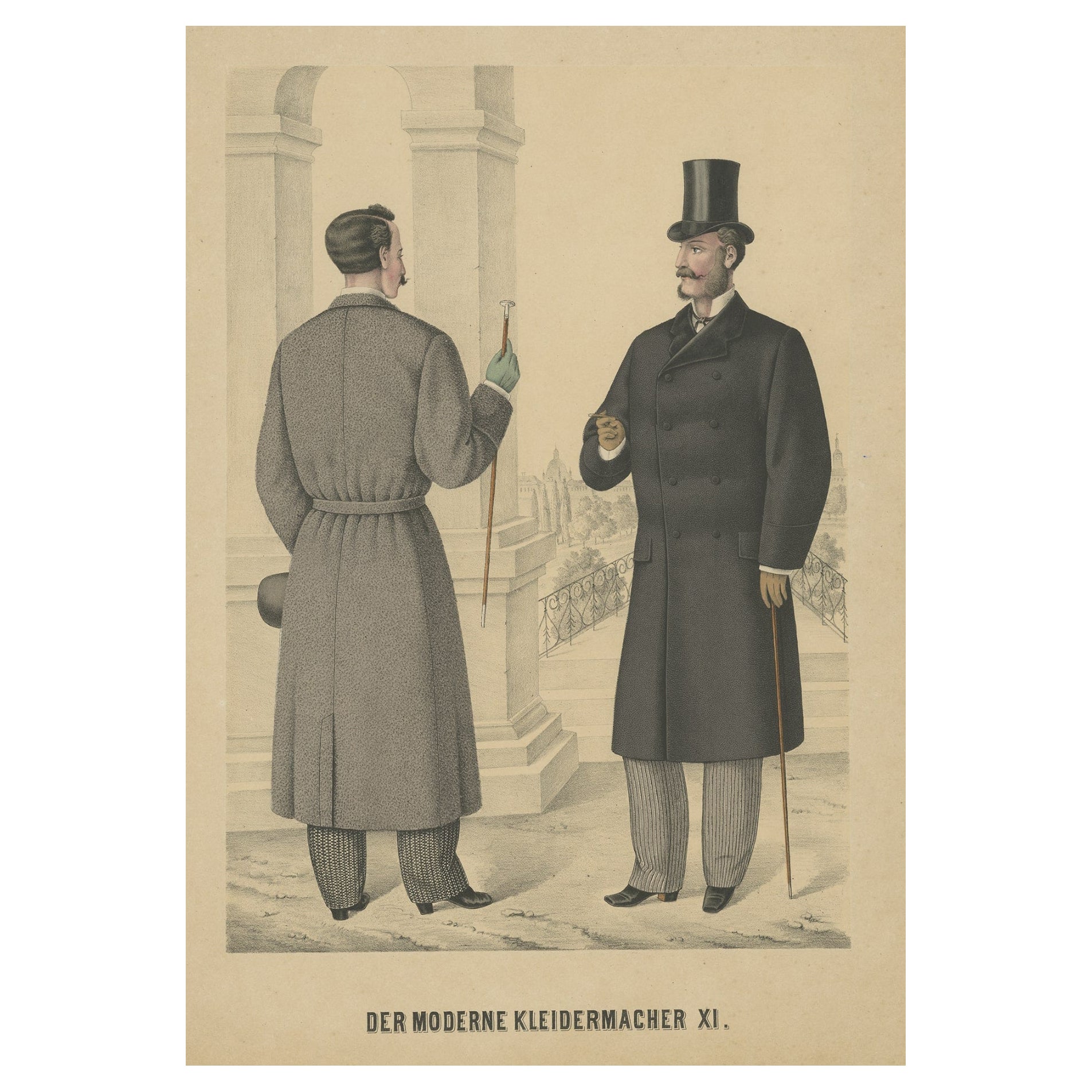 Impression ancienne de la mode masculine, c.1900