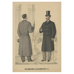 Impression ancienne de la mode masculine, c.1900