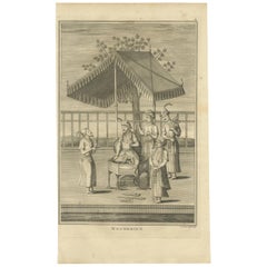 Impression ancienne de figures de l'Empire moghol par Valentijn '1726'