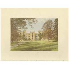 Antique Print of Mulgrave Castle by Morris, circa 1880