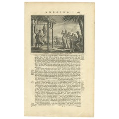 Impression ancienne d'instruments de musique d'ampoule de Valentijn '1726'