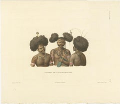 Antique Print of Natives of New Guinea