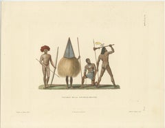 Antique Print of Natives of New Ireland