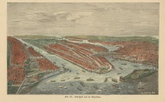 Antique Print of New York, 1881