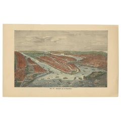 Used Print of New York, 1881