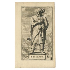 Antique Print of Nicolaus, Christian Heresy, Published Ca. 1701