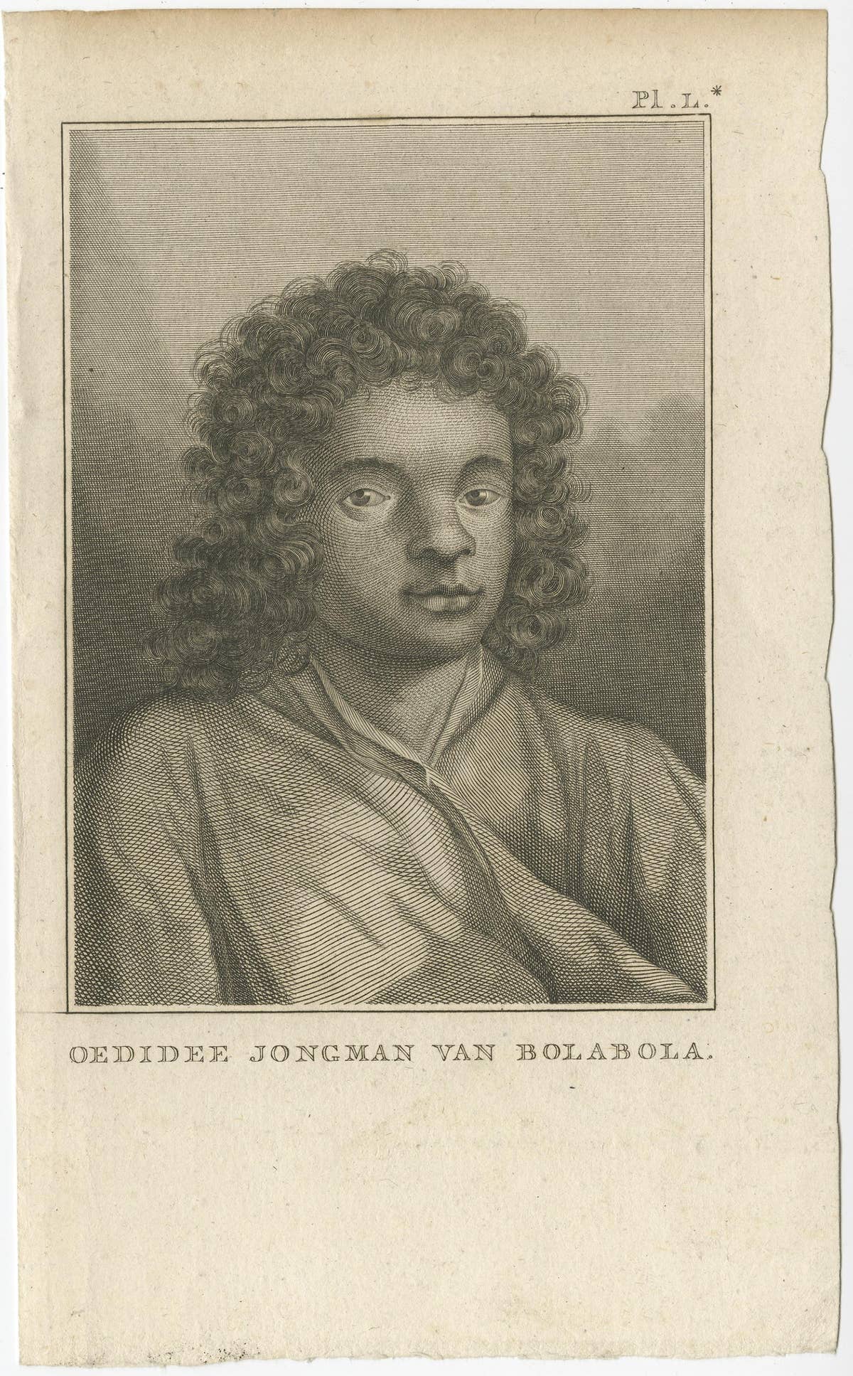 Antique Print of Oedidee, a Native from Bora Bora, 1803