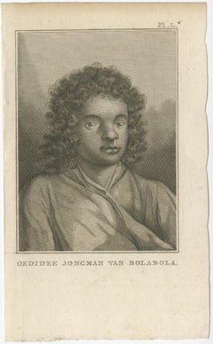 Antique Print of Oedidee, a Native from Bora Bora, 1803