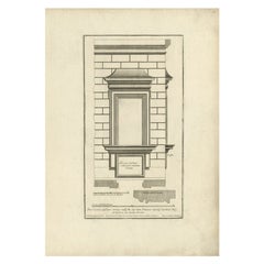Antiker Druck des Palazzo Chigi von De Rossi, um 1710