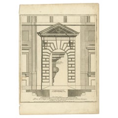 Impression ancienne du Palazzo di Propaganda Fide par De Rossi, vers 1710