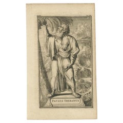 Used Print of Paul of Thebes by De Hooghe, 1701