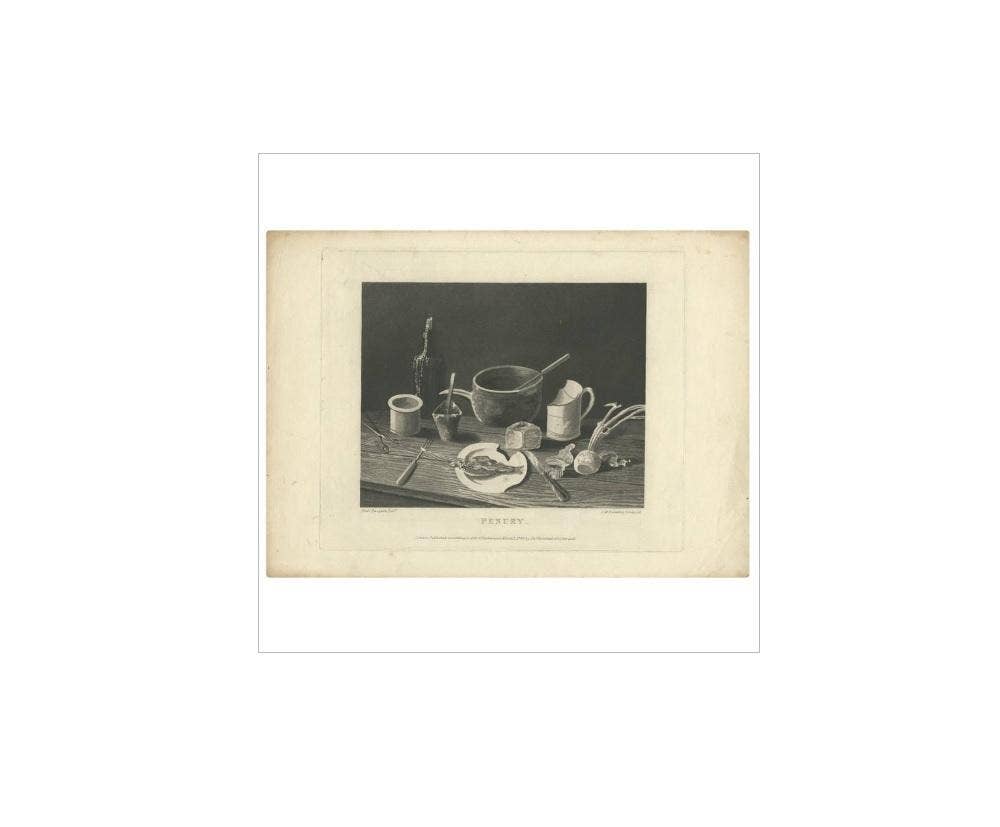 Antique Print of 'Penury' Made After P. Pasquin, 1796