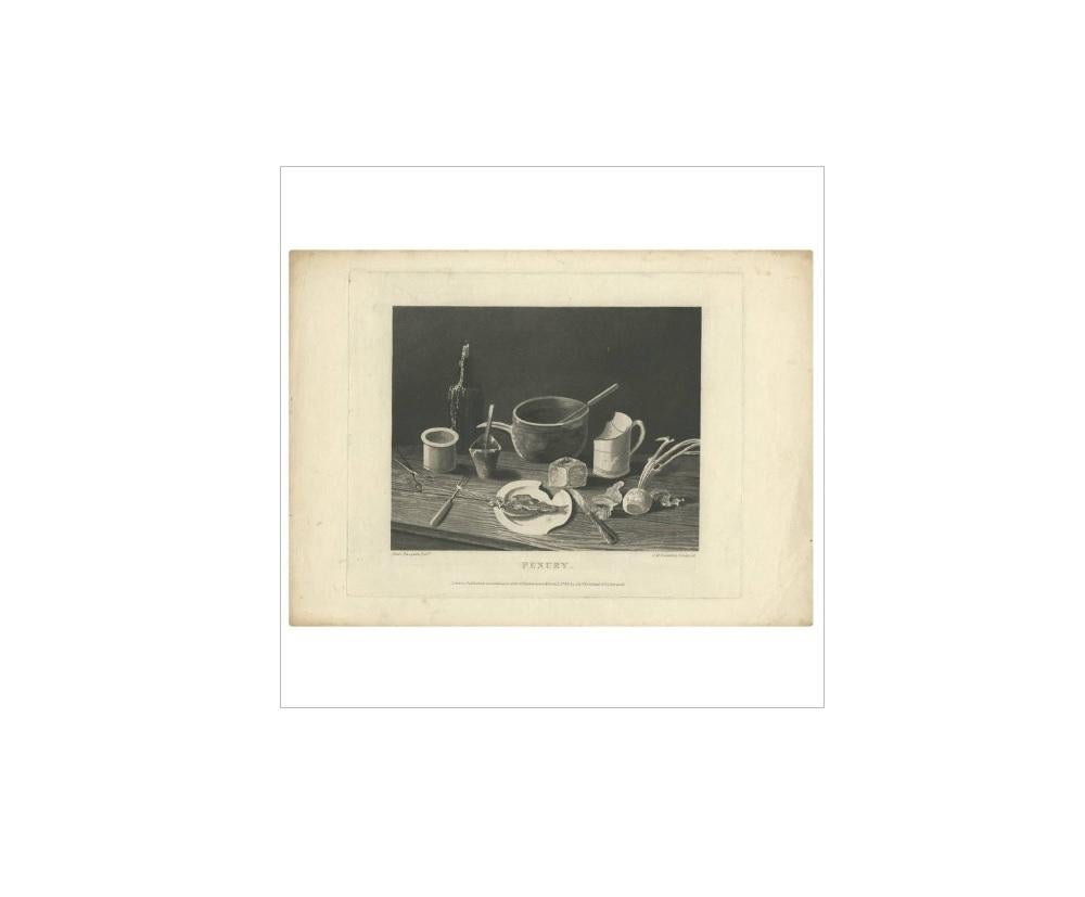 Antique Print of 'Penury' Made After P. Pasquin, 1796 In Good Condition For Sale In Langweer, NL