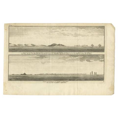 Antique Print of Petatlan and Coiba Island, Near Mexico and Panama, 1749