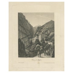 Impression ancienne de salles de bains Pfeffers, Suisse