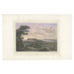 Antique Print of Piemont, Nice in France, c.1830