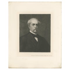 Antique Print of 'Portrait of Sir Richard Wallace' made after Symonds (1902)