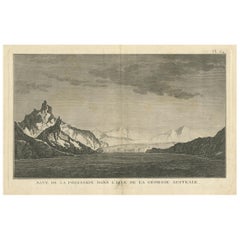 Antiker Druck der Possession Bay, Südgeorgianische Insel,  Australien