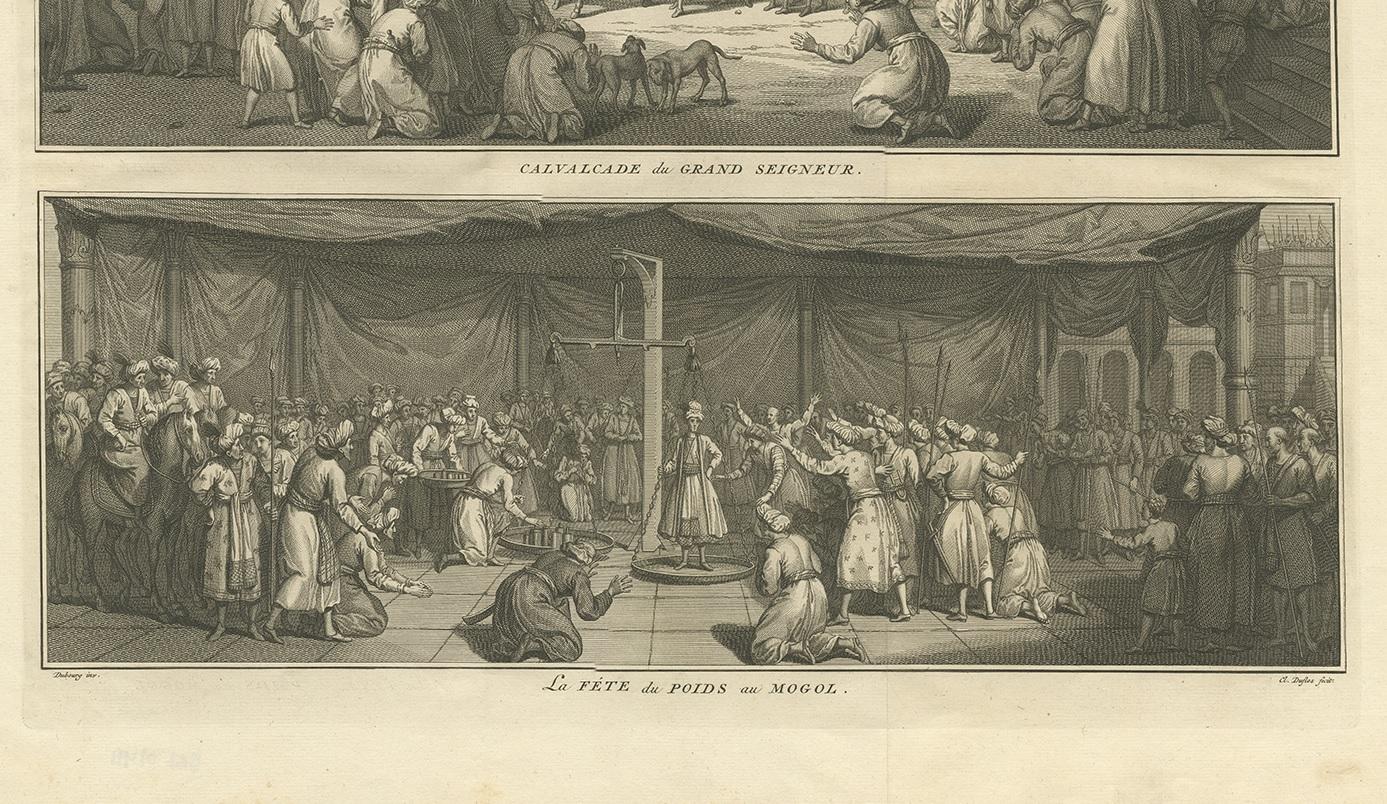 Antique Print of Religious Ceremonies by Picart, 1727 In Good Condition For Sale In Langweer, NL