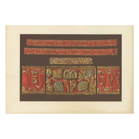 Antique Print of Ribbons of King James VI by Gibb, 1890