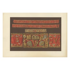Antique Print of Ribbons of King James VI by Gibb, 1890