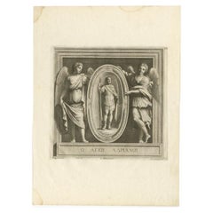 Impression ancienne de Saint Adrianus par Gregory, 1762